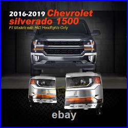 Headlights For 2016 2017 2018 2019 Chevy Silverado 1500 HID/Xenon LED Projector