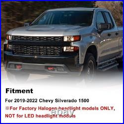 Headlights For 2019-22 Chevy Silverado 1500 Halogen Turn Signal Driver Left Side
