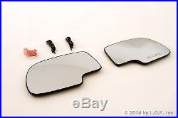 Heated Mirror Glass with Turn Signal Pair Set LH & RH Sides for Chevy Pickup Truck