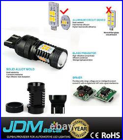 JDM ASTAR 2pc Super Bright 7443 7440 Amber 3030 SMD LED Turn Signal Lights Bulbs