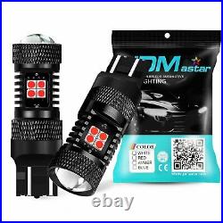 JDM ASTAR 2x 7443 7440 Super Bright 14-SMD Safety Brake Tail Stop Light Bulbs