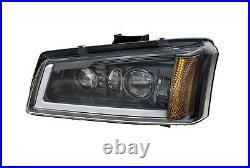 LED DRL Headlight Bumper Lamp Turn Signal For 2003-06 Chevy Silverado 1500 3500