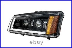 LED Headlights DRL Bumper Turn Signal Marker For 03-06 Chevy Silverado Avalanche