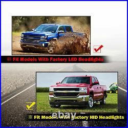 LED Headlights For 2016-2019 Chevy Silverado 1500 Sequential Turn Signal Lamps