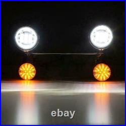 LED Passing Turn Signals Light Bar For Yamaha Road Star XV 1600 1700 Silverado