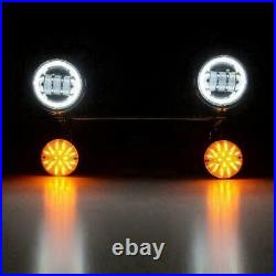 LED Passing Turn Signals Light Bar For Yamaha Road Star XV 1600 1700 Silverado
