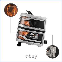 LED Sequential Headlights For 2014-2015 Chevy Silverado 1500 Turn Signal lamps