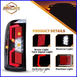 LED Sequential Tail Lights for 2014-2018 Chevy Silverado 1500 2500 3500 Clear