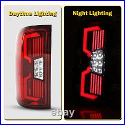 LED Tail Lamps For 14-18 Chevy Silverado GMC Sierra 3500 2500 Turn Signal Lights