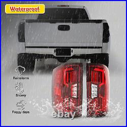 LED Tail Lamps For 14-18 Chevy Silverado GMC Sierra 3500 2500 Turn Signal Lights