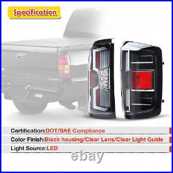 LED Tail Lights For 14-18 Chevy Silverado GMC Sierra 1500 2500 3500 Turn Signal
