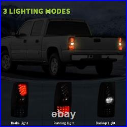 LED Tail Lights For 1999-06 Chevy Silverado 99-02 GMC Sierra 1500 2500 3500 Pair