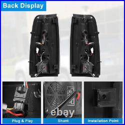 LED Tail Lights For 1999-2006 Chevy Silverado 1500 2500 3500 Clear Len Lamp Pair