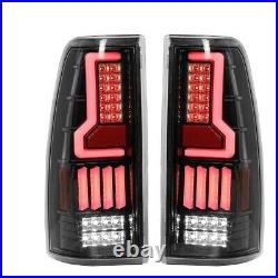 LED Tail Lights For 1999-2006 Chevy Silverado 1500 2500 3500 Clear Len Lamp Pair