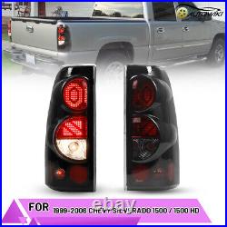 LED Tail Lights For 1999-2006 Chevy Silverado 1500 2500 3500 Smoken Signal Lamps