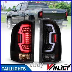 LED Tail Lights For 2007-2013 Chevy Silverado 1500 Clear Turn Signal Brake Lamps