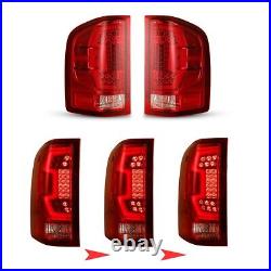 LED Tail Lights For 2007-2014 Chevy Silverado 3500 2500 1500 Turn Signal Lamps