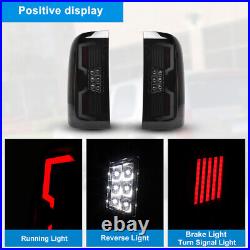 LED Tail Lights For 2014-2018 Chevy Silverado Sequential Turn Signal Brake Lamps