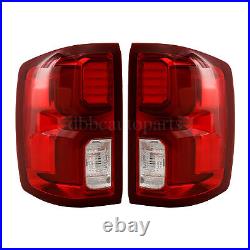 LED Tail Lights Lamps For 2016 -2018 Chevy Silverado 1500 LH+RH