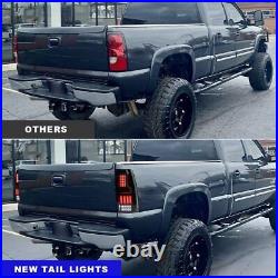 LED Tail lights For 99-06 Chevy Silverado 1500 99-02 GMC Sierra Brake Lamp Smoke