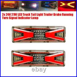 LED Truck Tail Light Brake Running Turn Signal Reverse Indicator Lamp Universal