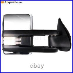 L&R Chrome Tow Mirrors for 2003-2006 Chevy Silverado GMC Sierra 1500 2500HD 3500