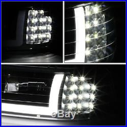 Led Drlfor 99-02 Chevy Silverado 4pcs Headlight Bumper Turn Signal Lamp Black