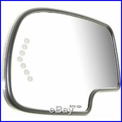 Mirror Glass Driver Side with Turn Signal Light For 03-2007 Silverado / GMC Sierra