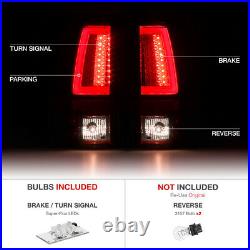 NEWEST OLED FIBER OPTIC 1999-2002 Chevy Silverado Red Tail Lights Brake Lamps