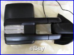 NEW For 03-06 Silverado Sierra Black Power+Heated+LED Turn Signal Towing Mirrors