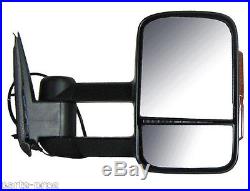 NEW Manual Towing Mirror with Turn Signal PAIR / FOR SILVERADO & SIERRA
