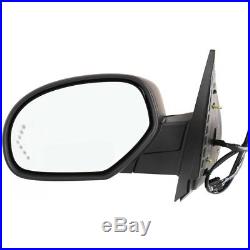 New Mirror Driver Left Side Chevy Yukon Heated In-glass Turn Signal Light LH