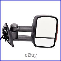 New Set of 2 Power Heated Mirror with Turn Signal for Chevy Silverado 1500 07-2013