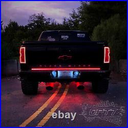OPT7 60 Car TRIPLE LED Tailgate Light Bar Sequential Turn Signal Brake Red