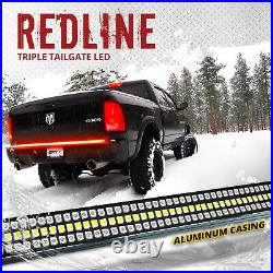 OPT7 60 TRIPLE LED Truck Tailgate Bar Red Sequential Turn Signal Backup Light