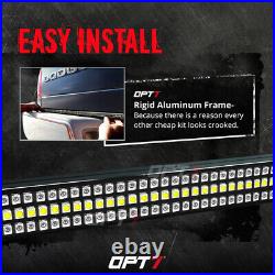 OPT7 60 TRIPLE LED Truck Tailgate Bar Red Sequential Turn Signal Backup Light