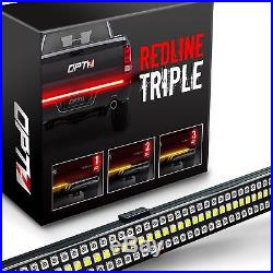 OPT7 Redline 60 TRIPLE LED Tailgate Light Bar Sequential Turn Signal Brake Rear