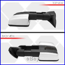 PairChrome Power+Heated LED Signal Telescoping Towing Mirror for 99-02 Sierra