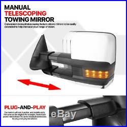 PairChrome Power+Heated LED Signal Towing Side Mirror for 03-07 Suburban/Tahoe