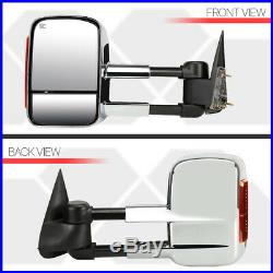 PairChrome Power+Heated LED Signal Towing Side Mirror for 03-07 Suburban/Yukon