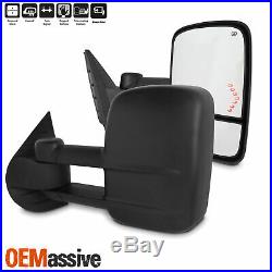 PairFor 07-13 Silverado Serria Power Fold Towing Mirrors With Heat/Turn Signal