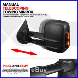 PairPower+Heated LED Signal Towing Side Mirror for 07-14 Sierra/Yukon/Escalade