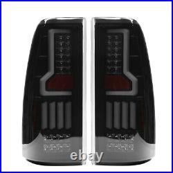 Pair LED Tail lights For 1999-2006 Chevy Silverado 99-03 GMC Sierra Smoke Lamps