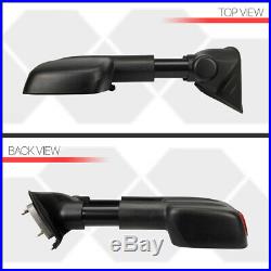 Pair Power+Heated LED Signal Towing Side Mirror for 07-14 Silverado/Suburban