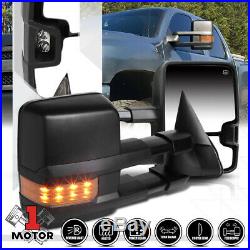Pair Power+Heated LED Signal Towing Side Mirror for 99-02 Silverado/Escalade