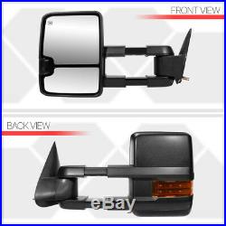 Pair Power+Heated LED Signal Towing Side Mirror for 99-02 Silverado/Escalade