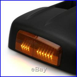 Pair Power Heated LED Turn Signal Tow Mirrors for Chevy Silverado Sierra 07-13