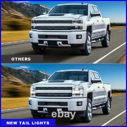 Pair Projector Headlights For 2016-2019 Chevy Silverado 1500 DRL Head Lamps L&R