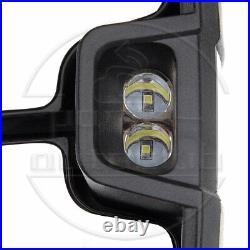 Pair Set For 99-02 Silverado Sierra Power Heated LED Signal Side View Mirrors