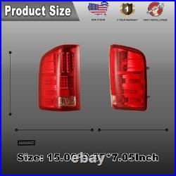 Pair Tail Light for 2007-2013 Chevrolet Silverado 1500 & 07-13 Silverado 2500 HD